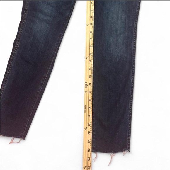 Madewell 10” High Rise Skinny Jeans | Dark Washed | 25” Inseam | Size 27 - Picture 4 of 8